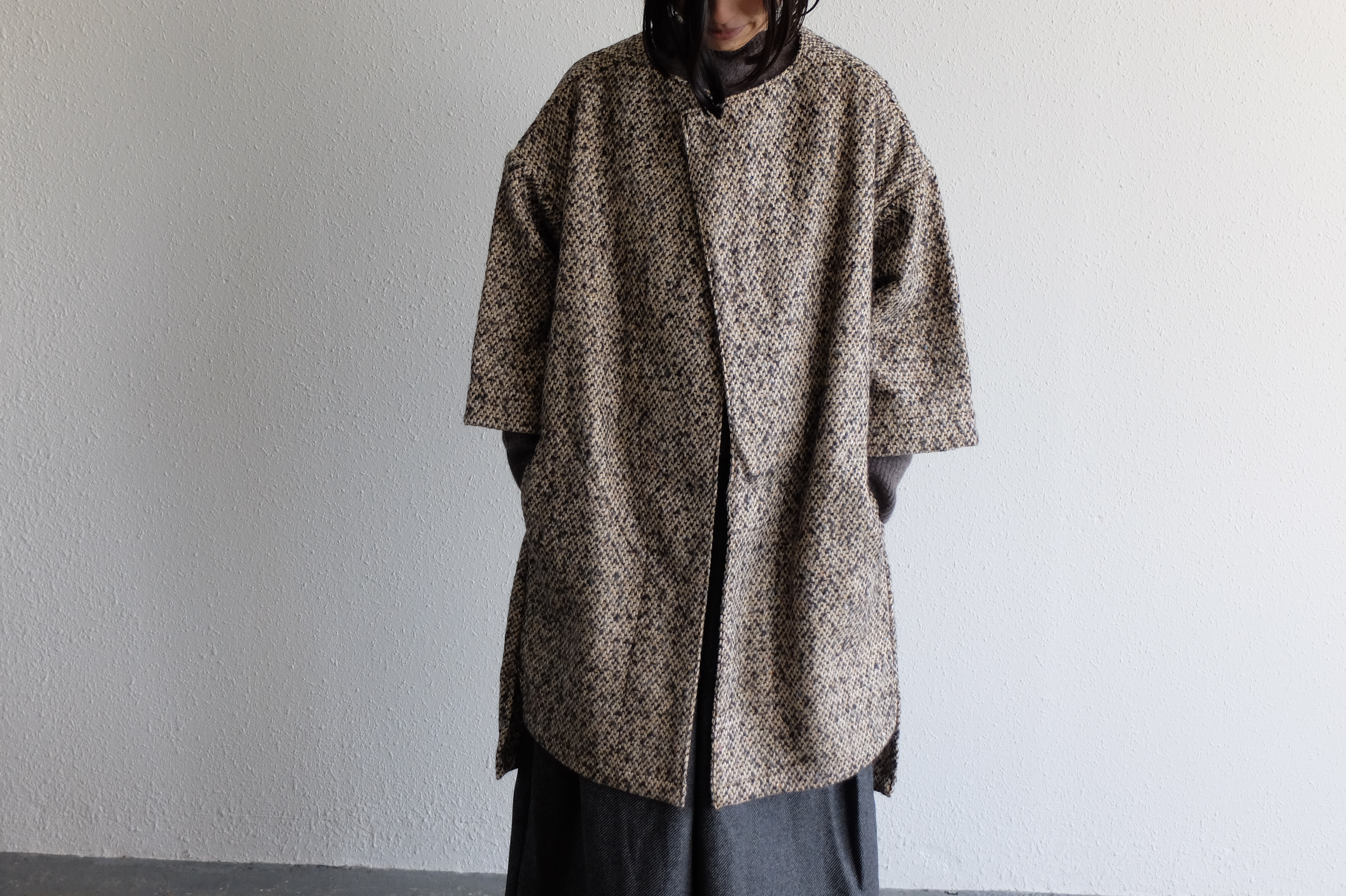 【new】きるもの｜JKT参｜マルチカラーツイード・レッド ［unisex freesize］