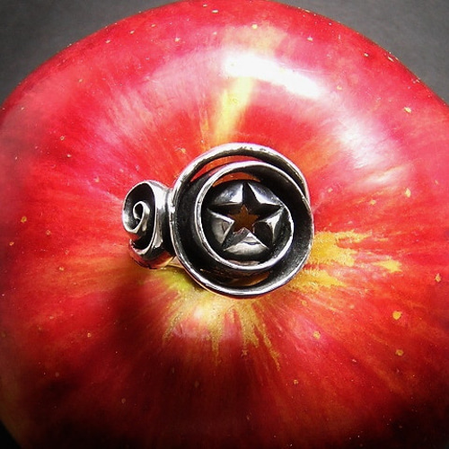 リンゴ銀河 apple galaxy (指環 指輪 ゆびわ シルバー 925