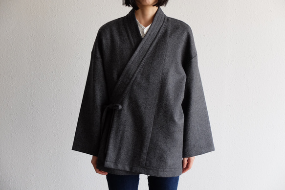 [新] 和服 | Samue JKT | 羊毛斜紋編織 [男女皆宜] 第12張的照片