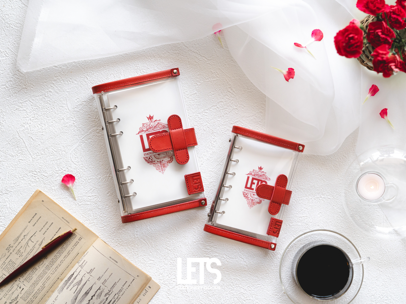 LETSクリアシステム手帳〈バイブル〉［レッド］ 手帳カバー LETS