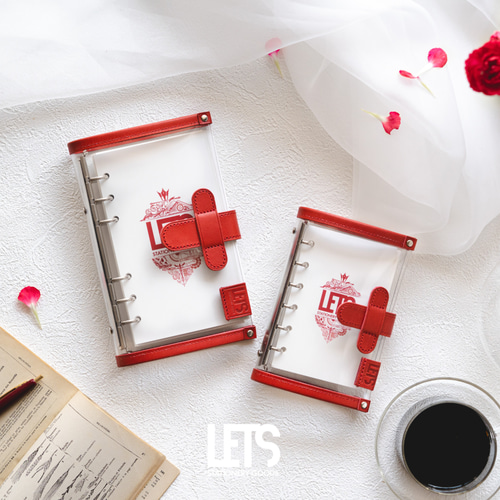 LETS システム手帳カバー　クリア LETSクリアシステム手帳 / バイブル / ブルー – LETS STATIONERY
