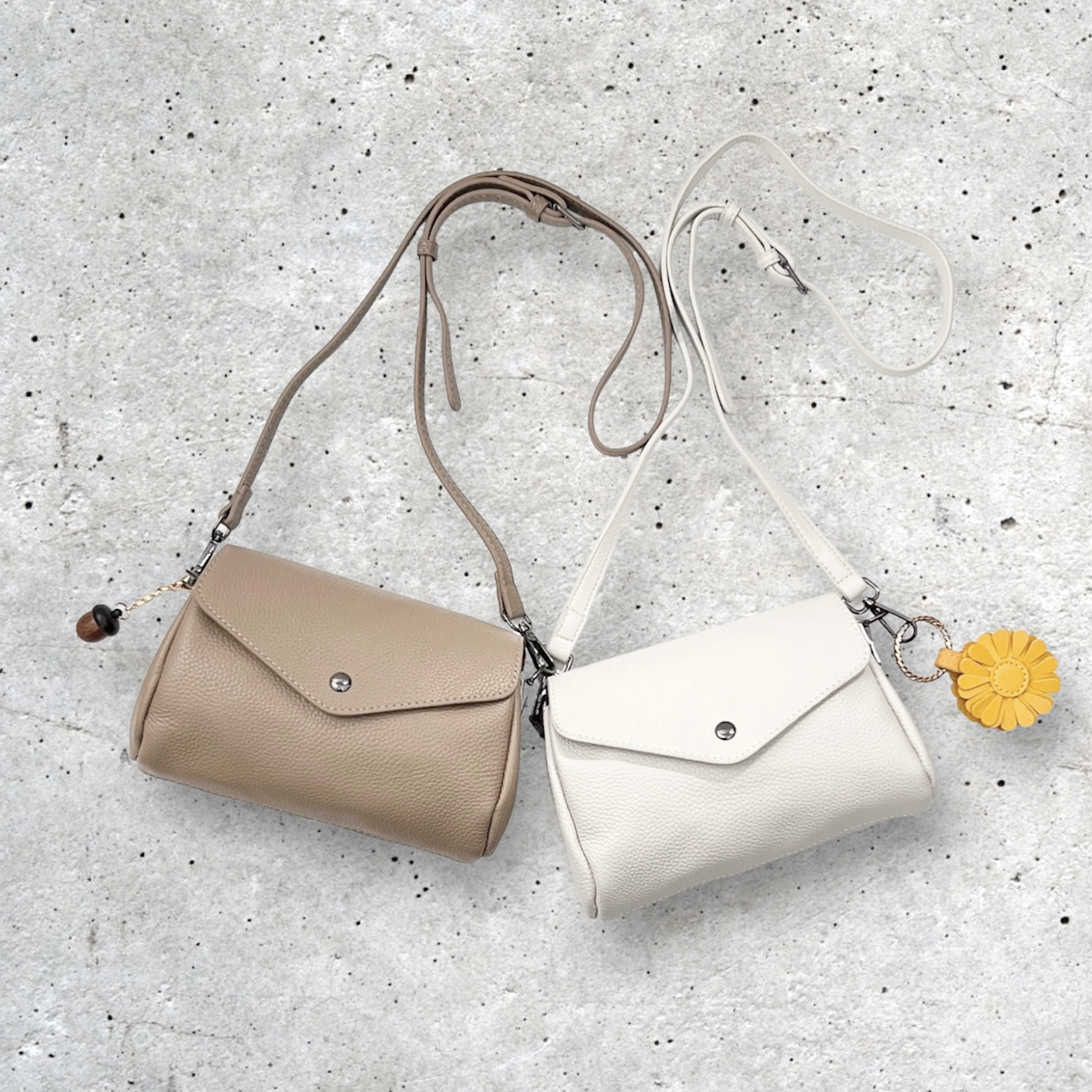 本革　柔らか　スマホポーチ スマホポシェット ショルダーバッグ　牛革 斜めがけ