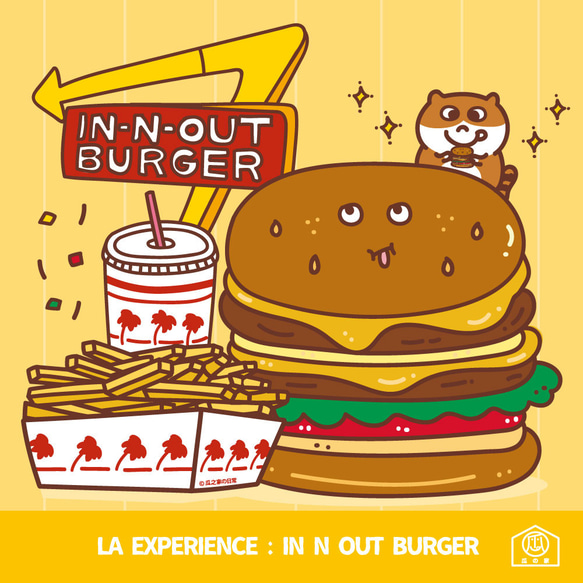 California Burger Baoのデイリーキャットキャンバスバッグ（ランチバッグ） ハンドプリントキャンバスバッグ 6枚目の画像