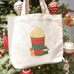 聖誕禮物 | 太妃核果拿鐵の日常 貓咪帆布袋 (午餐袋) 手工印製 第5張的照片
