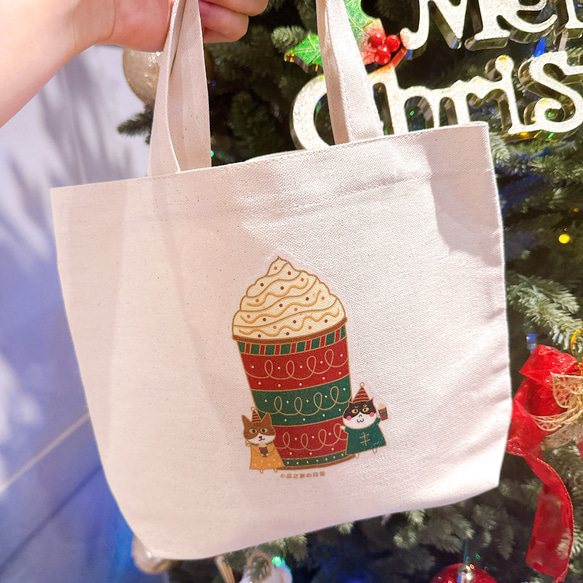 聖誕禮物 | 太妃核果拿鐵の日常 貓咪帆布袋 (午餐袋) 手工印製 第9張的照片