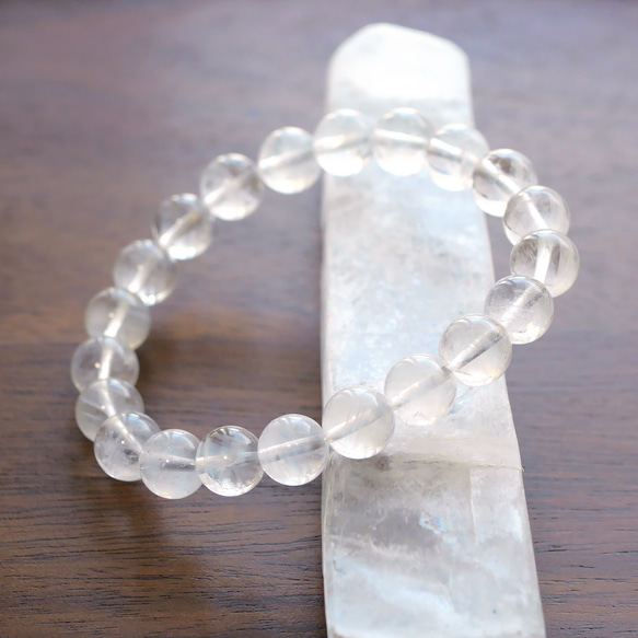 1点物】希少◇天使の梯子 エンジェルラダークォーツ 9mm ブレスレット