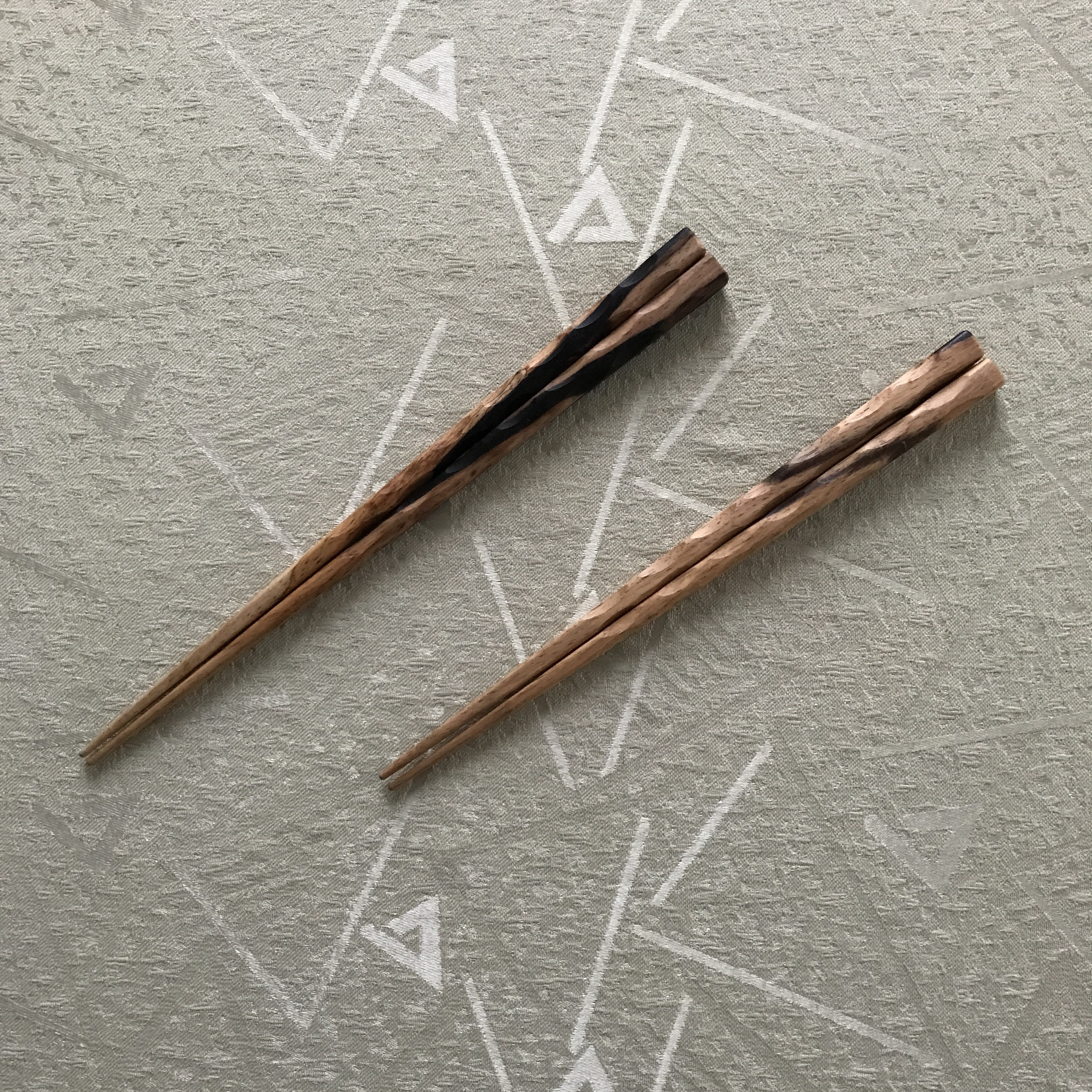 おかや木芸　黒柿トレイ（大）　黒柿夫婦箸セット 黒柿】箸 – おかや木芸