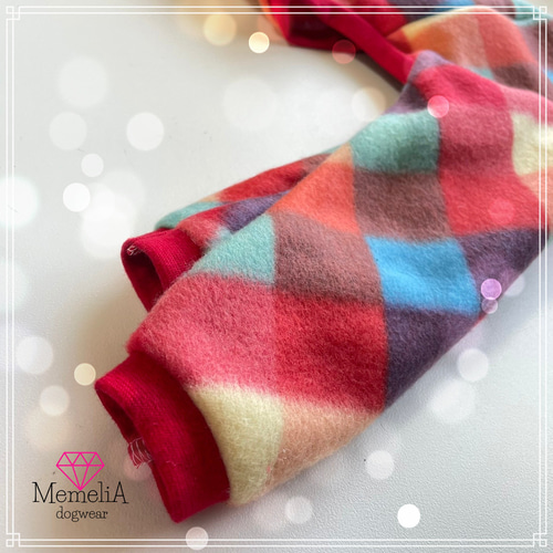 ミニピン用犬服】雪景色に映えるブロックチェック!冬にぴったりの