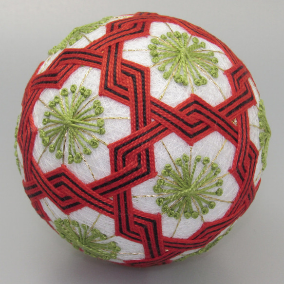 てまり No.011 / 手鞠 手毬 手まり Temari 約9cm 縁起物 贈り物 インテリア Mサイズ