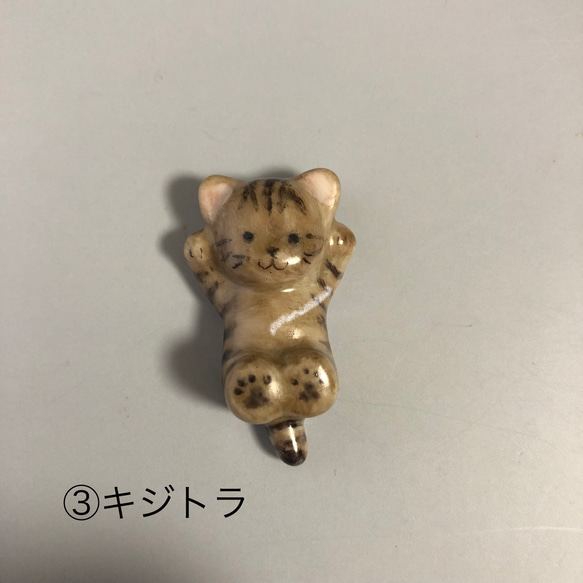 子猫　５種　箸置き　手描き　 5枚目の画像