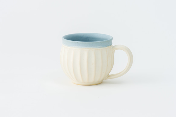 【晋六窯】PELICAN SHINOGI MUGCUP／WHITE（白）可愛い陶器のマグカップ 1枚目の画像