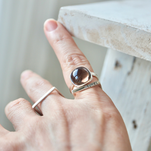 煙水晶smoky quartz]ring 指輪・リング STUDIO TENTEN 通販 