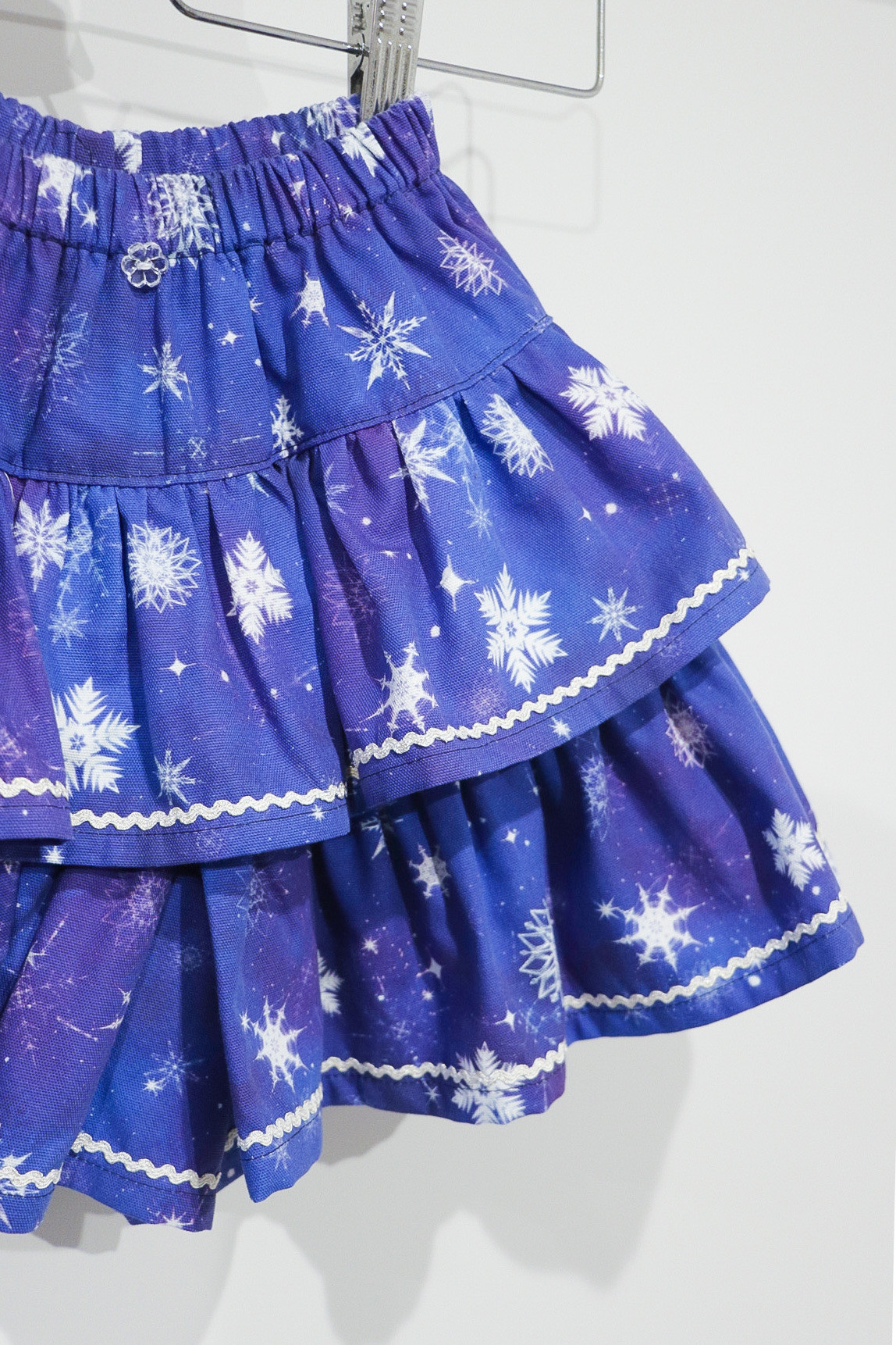 雪の結晶柄＊2段フリルキュロット