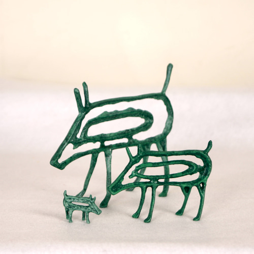 銅鐸絵画紋飾り「イノシシ（大）」 立体・オブジェ 和銅寛 通販