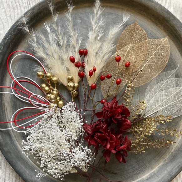 NO.64 ナチュラルグリーンのブーケ&ブートニア&ヘッドドレスのセット