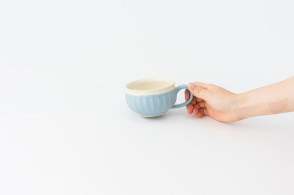 【晋六窯】PELICAN SOUPCUP／WHITE（白）　京都からお届けする可愛いスープカップ 4枚目の画像