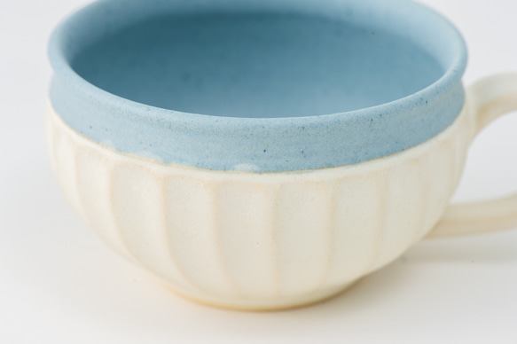 【晋六窯】PELICAN SOUPCUP／WHITE（白）　京都からお届けする可愛いスープカップ 2枚目の画像