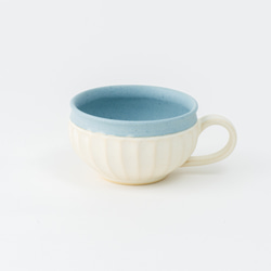 【晋六窯】PELICAN SOUPCUP／WHITE（白）　京都からお届けする可愛いスープカップ 1枚目の画像