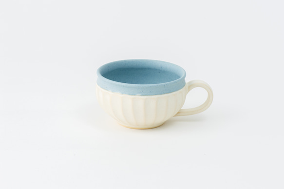 【晋六窯】PELICAN SOUPCUP／WHITE（白）　京都からお届けする可愛いスープカップ 1枚目の画像