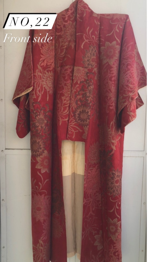 受注製作  ボレロ付き、巻スカートセットアップ"紬Tumugi"世界に1つの着物服 13枚目の画像
