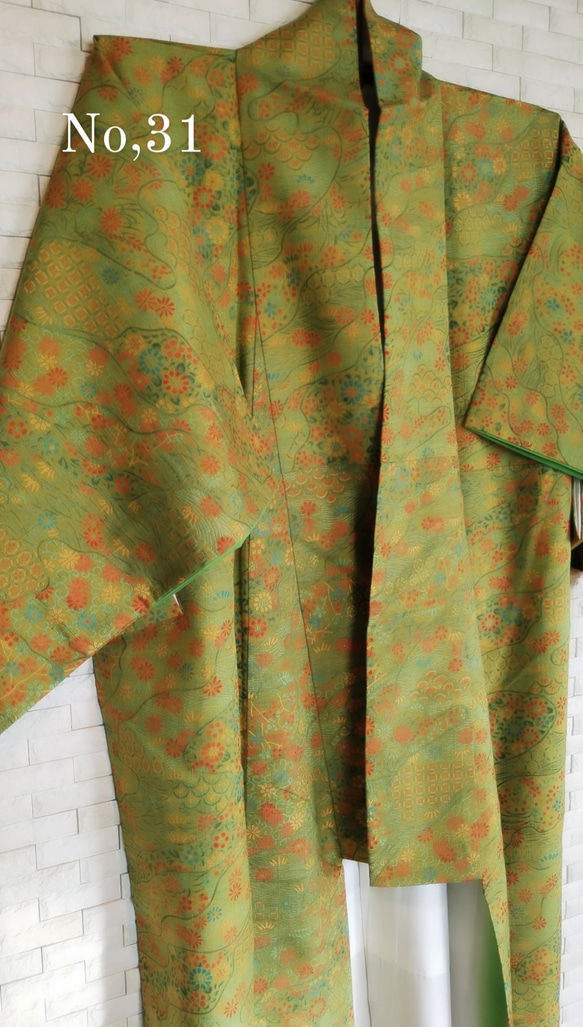 受注製作  ボレロ付き、巻スカートセットアップ"紬Tumugi"世界に1つの着物服 14枚目の画像