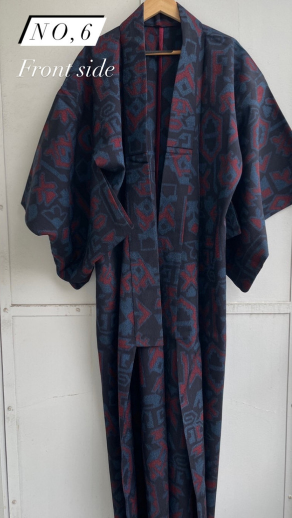受注製作  ボレロ付き、巻スカートセットアップ"紬Tumugi"世界に1つの着物服 8枚目の画像