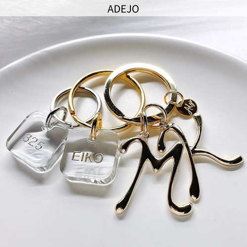 耐久性抜群✨キーホルダー♡オリジナルコーティング♡16金ゴールド♡本