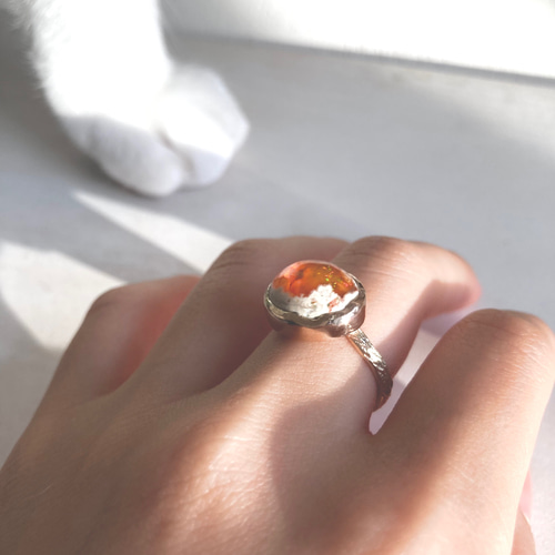 k10＆カンテラオパールのリング 指輪・リング kalm jewelry 通販