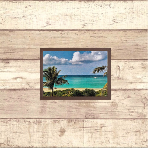 南国の風景画 送料無料】南国の風景☆No.1002 フレーム付 A4サイズ その他