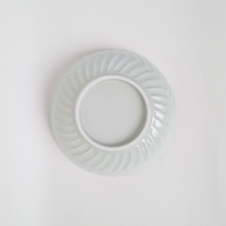 透明釉 葉文しのぎ5.5寸鉢　　シンプル　和食器　白　カレー皿　丼　麺 5枚目の画像