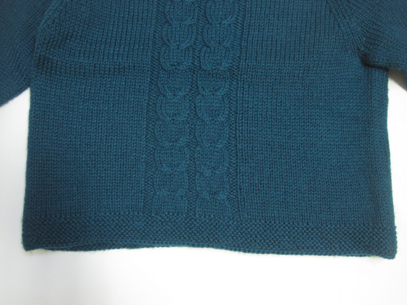 セーター　ウール100％手編みなのに安価　熟練の技術で最高の着心地S093 12枚目の画像