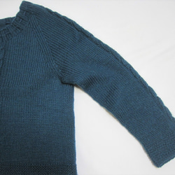 セーター　ウール100％手編みなのに安価　熟練の技術で最高の着心地S093 13枚目の画像