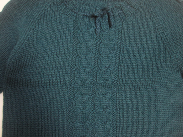 セーター　ウール100％手編みなのに安価　熟練の技術で最高の着心地S093 11枚目の画像