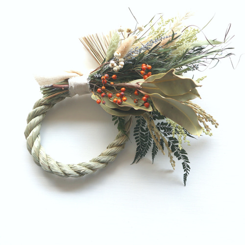 しめ縄リース お正月飾り ナチュラルインテリア 2way 798135406468666111402e78d06feb