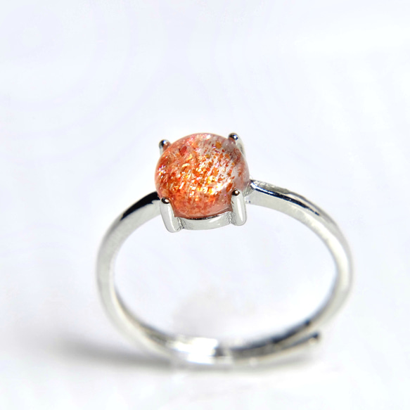 エナジースパー リング ゴールド サンストーン クリスタル リング