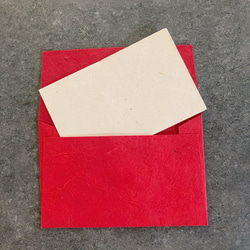 深紅の気持ちをつたえる　小さな封筒＆カードセット 1枚目の画像