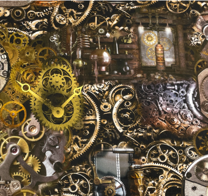 スチームパンク柄【オーダー生地見本】