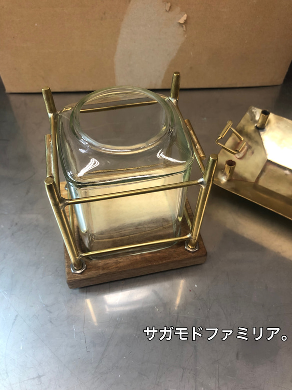 真鍮製キャンドルランタン(ハンドメイド)＂櫓火yagurabi＂(作品名) 10枚目の画像