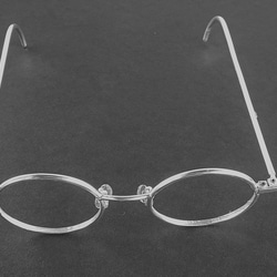 丸眼鏡フレーム　純銀925　男女兼用 6枚目の画像