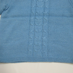 セーター　ウール100％手編みなのに安価　熟練の技術で最高の着心地S104 11枚目の画像