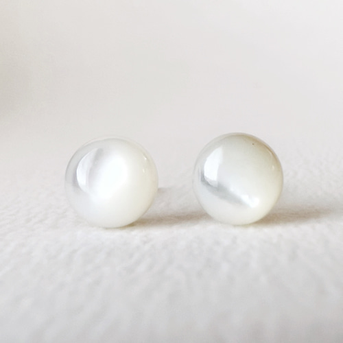 incense pierce white shell | no.29 ステンレスアクセサリー
