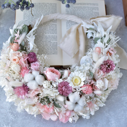 2025ユーカリリース》プリザーブドフラワー受注製作25cm プリザーブド