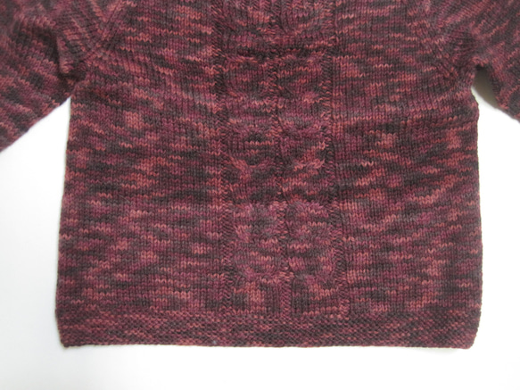 セーター　ウール100％手編みなのに安価　熟練の技術で最高の着心地110 12枚目の画像