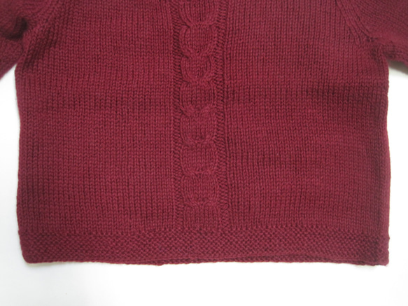 セーター　ウール100％手編みなのに安価　熟練の技術で最高の着心地111 11枚目の画像