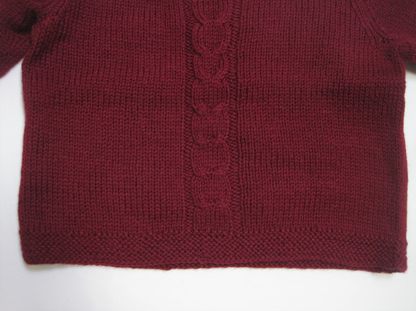 セーター　ウール100％手編みなのに安価　熟練の技術で最高の着心地111 9枚目の画像