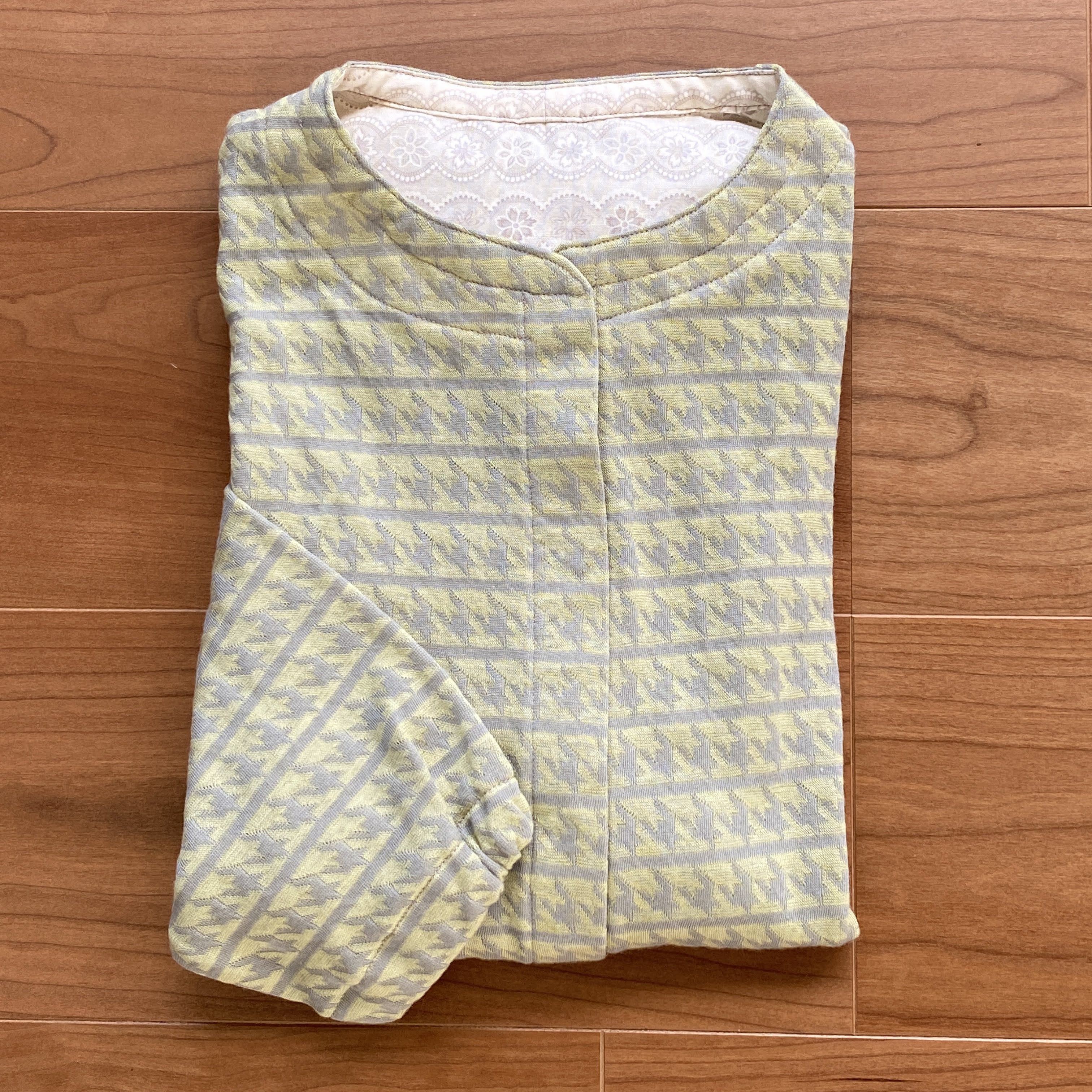 一点物　前開き　着替えが楽なカットソー 　介護士さんからも好評  [Creema限定]