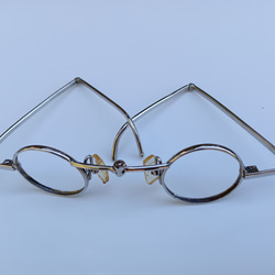丸眼鏡フレーム　純銀925　男女兼用 3枚目の画像
