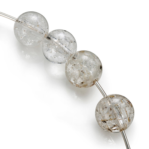 6粒売り ホワイトスノールチルクォーツ ラウンド6mm 天然石 ベリーズ