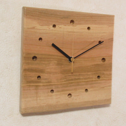 天然木《山桜》木製時計5（掛け時計） 3枚目の画像