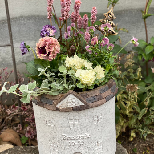 ◇セール開催中◇寄せ植え Xmasお正月に フラワーピック付 激